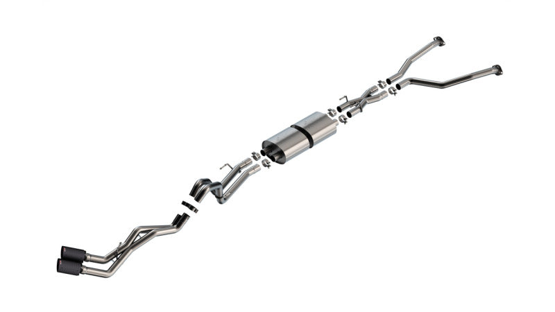 Borla 140940CFBA 22-24 Toyota Tundra 3.4L V6 (Inc. Hyb.) Ext. Cab/STD Bed/145.7in WB ATAK Cat-Back - Carbon - #140940CFBA
