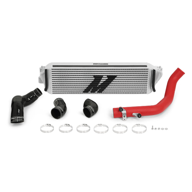 Mishimoto 2017+ Honda Civic Type R Intercooler Kit - Silver Intercooler Red Piping - #MMINT-CTR-17KSLWRD