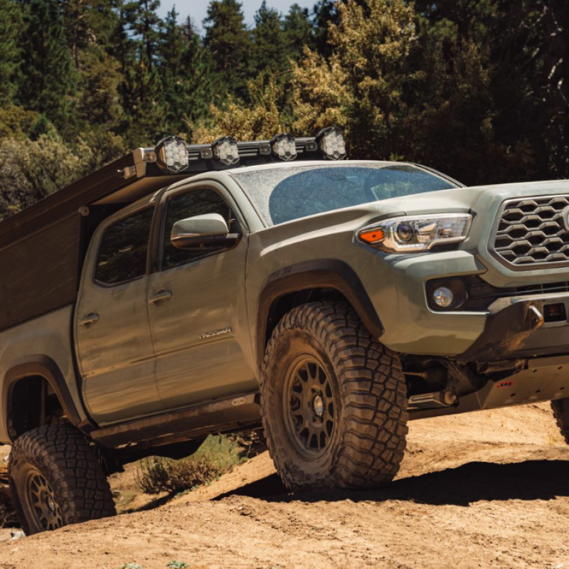 Rock Slide Engineering for 05-23 Toyota Tacoma Rock Sliders Passenger Side Black Powdercoat Steel
