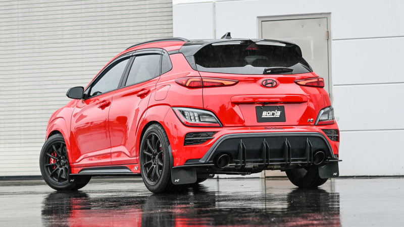 Borla 140926BC 22-23 Hyundai Kona N 2.0L 4 CYL. Turbo AT/MT ATAK Catback Exhaust Black Chrome - #140926BC