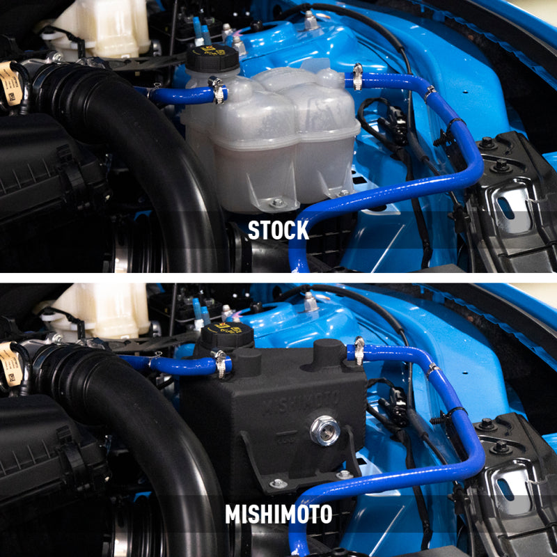 Mishimoto 2024+ Ford Mustang V8/2.3L EcoBoost Expansion Tank - Polished - #MMRT-MUS-24P