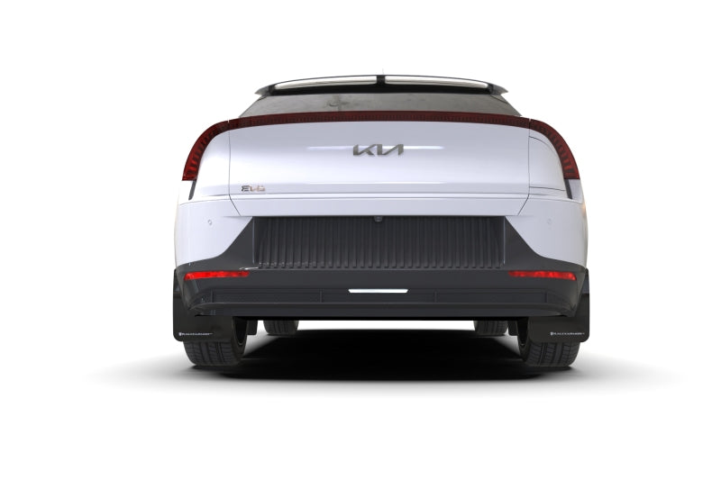 Rally Armor UR Mud Flaps - 2022-2024 Kia EV6 - Black/Blue Logo - #MF91-UR-BLK-BL