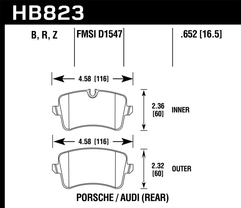 Hawk Performance HB823B.652 HPS 5.0 Street Brake Pads