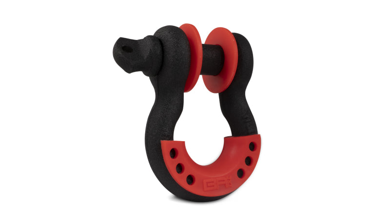 Body Armor 4x4 3/4in Black D-Ring with Red Isolators Single - #3203