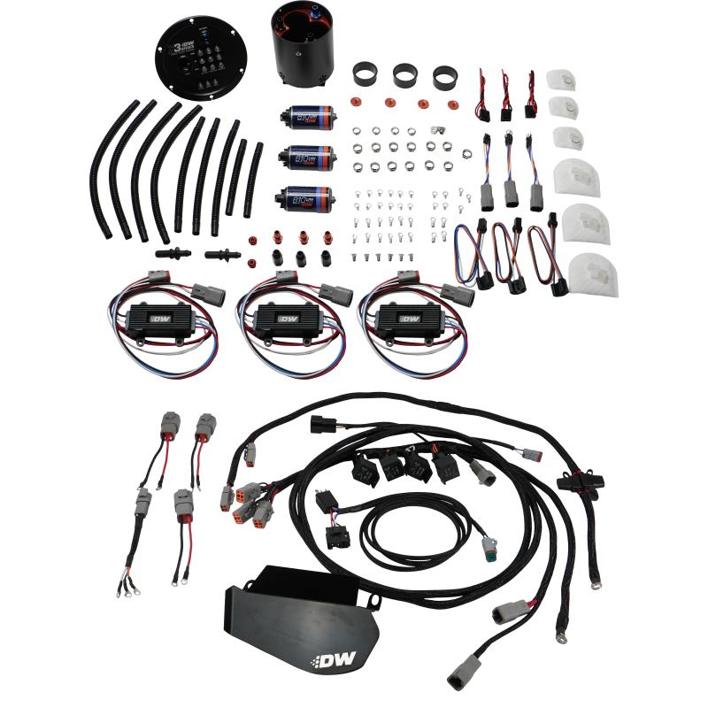 DeatschWerks 09-24 Nissan GT-R X3 Triple Pump Module w/ Triple DW810 Pumps/Controllers/PNP Harness