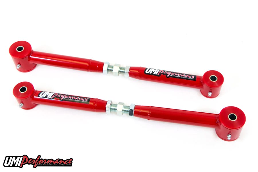 UMI Performance 1038-B Adjustable Lower Control Arms Polyurethane Bushings Black