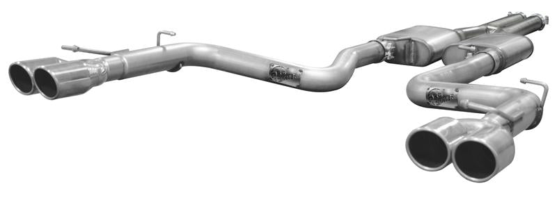 aFe MACHForce XP Exhaust Cat-Back 2.5in SS-409 Hi-Tuck 12-14 Jeep Wrangler Unlimited V6 3.6L 4Dr - #49-46231