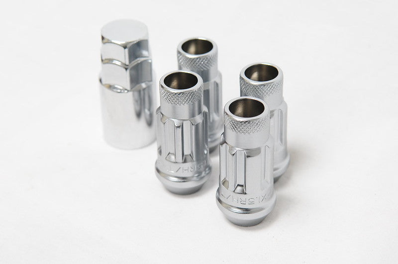 Wheel Mate 32901SS Muteki SR48 Locking Lug Nut Set Silver M12x1.25 48mm - Set of 4