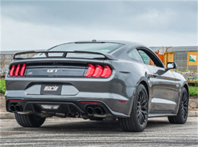 Borla 140746BC 2018 Ford Mustang GT (A/T / M/T) 3in ATAK Catback Exhaust w/o Valves w/ Black Chrome Tips - #140746BC