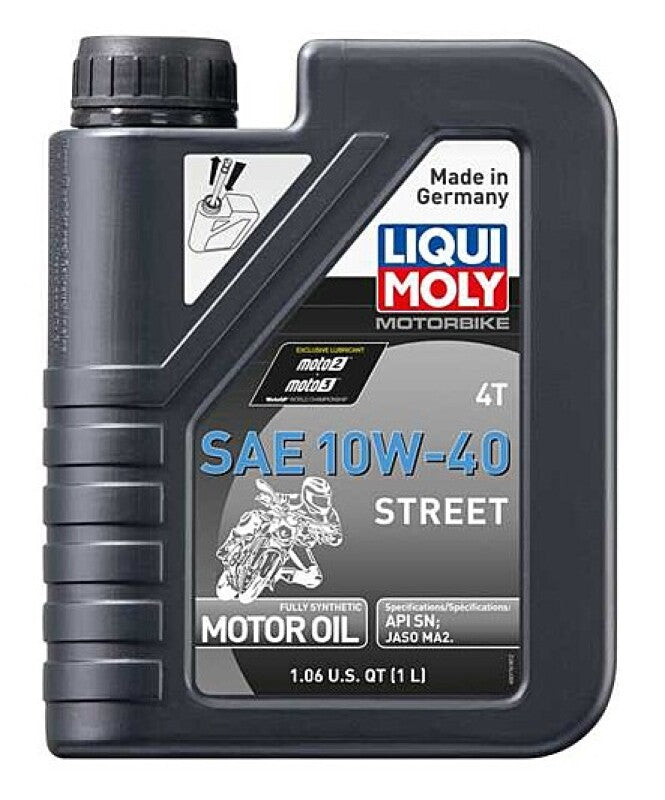 LIQUI MOLY 1L Motorbike 4T SAE 10W-40 Street (20054) - Pack of 6