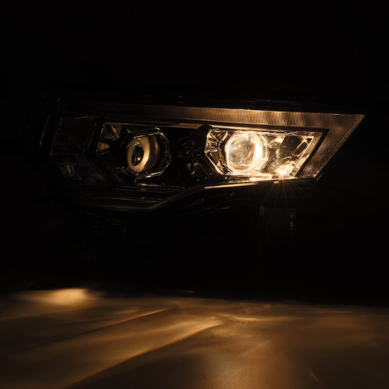 AlphaRex 880850 14-20 Toyota 4Runner PRO-Series LED Projector Headlights Alpha-Black w/Sequential Signal/DRL