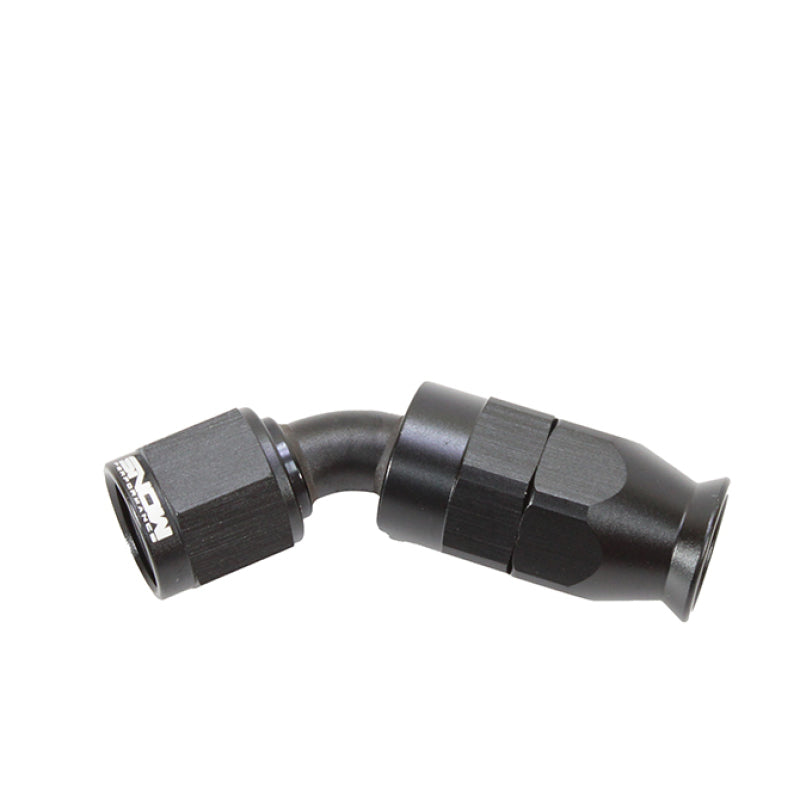 Snow Performance SNF-60645 -6AN 45 Degree PTFE Hose End (Black)