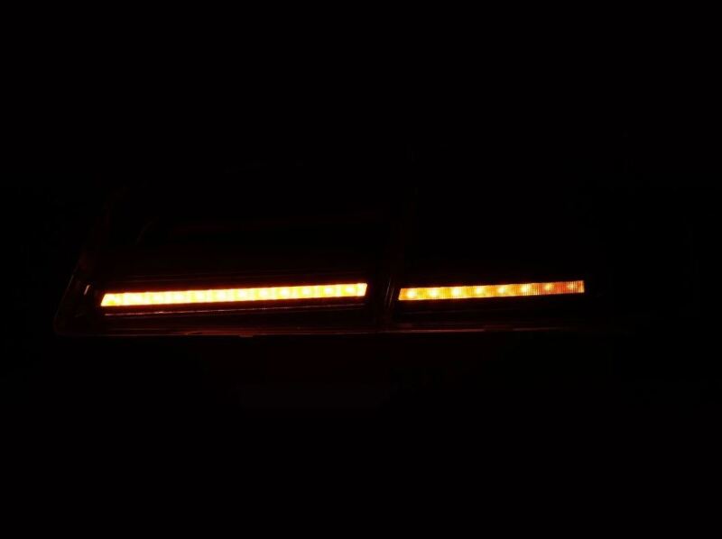 AlphaRex 601130 12-21 Tesla Model S LUXX-Series LED Tail Lights - Black/Red (US Models Only)