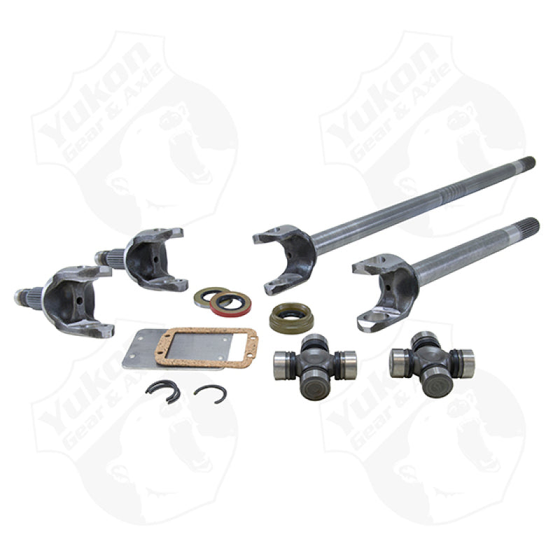 Yukon Gear & Axle YA W24160 Front 4340CM Repl Axle Kit For Dana 30 Jeep XJ / YJ & TJ with 30 Spline Axles