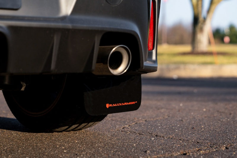 Rally Armor UR Mud Flaps - 2023-2026 Toyota GR Corolla - Red/White Logo - #MF89-UR-RD-WH