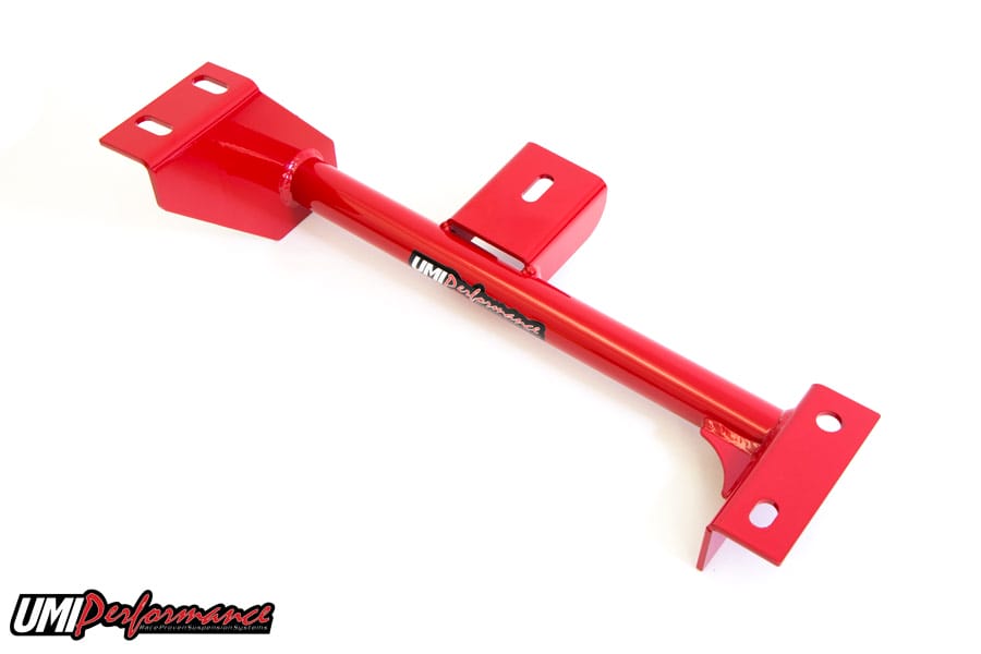 UMI Performance 2238-R 4L80E Transmission Crossmember Red for 1998-2002 F-Body