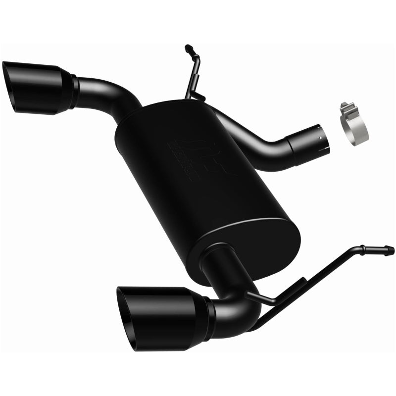 MagnaFlow 15160 07-17 Jeep Wrangler JK 3.8/3.6L Dual Split Rear Exit Black Axle-Back Exhaust - #15160
