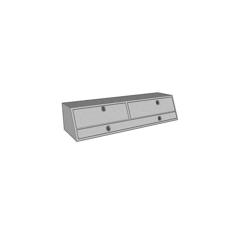 Westin 80-TBS200-88D Brute Contractor TopSider 88in with Doors Aluminum