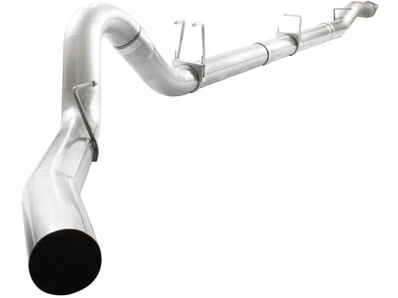 aFe Atlas Exhausts 4in Cat-Back Aluminized Steel Exhaust Sys 2015 Ford F-150 V6 3.5L (tt) Black Tip - #49-03069-B