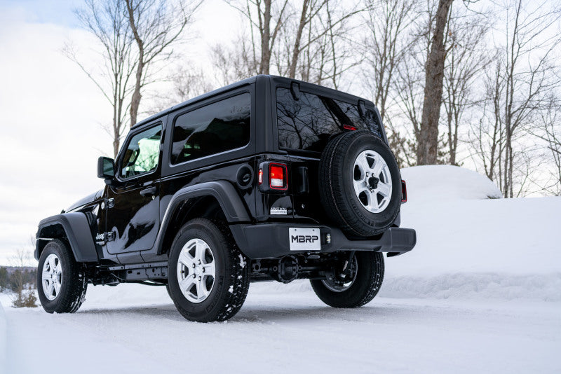 MBRP S5533304 Cat-Back Exhaust System - 2018-2026 Jeep Wrangler JL 2-Door/4-Door 2.0L / 3.6L (Race) | T304 Stainless