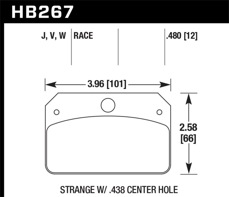 Hawk Performance HB267V.480 DTC-50 Motorsport Brake Pads