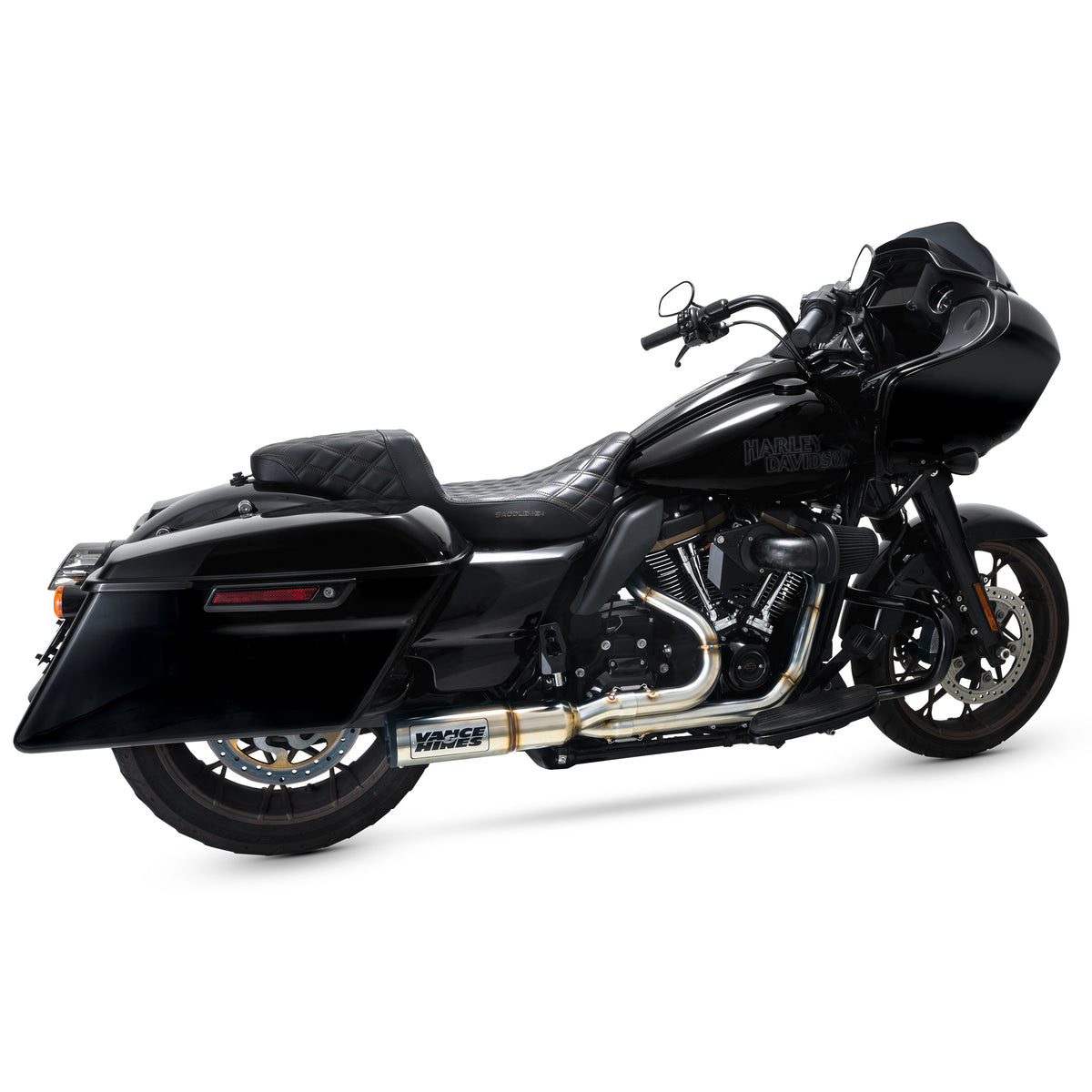 Vance & Hines 27321 Hi-Output 2-1 Exhaust Brushed for 2017-2024 Harley-Davidson Touring