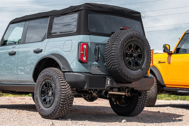 Corsa 21-26 Ford Bronco 2.7L 4-Door 2.75in Cat-Back Dual Rear Exhaust w/ 4in Straight-Cut Black Tips