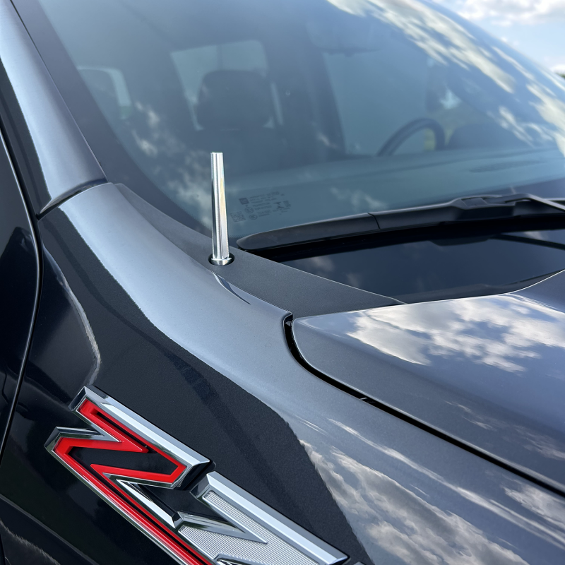 Wehrli Custom Fabrication WCF100041-GB Billet TIG Torch Stubby Antenna Gloss Black for 2007-2026 Chevrolet Silverado / GMC Sierra 1500 / 2500 HD / 3500 HD