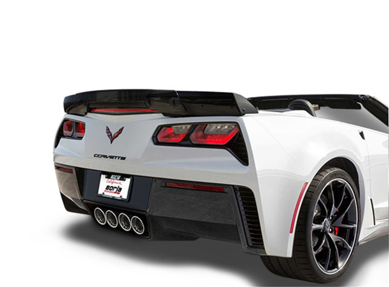 Borla 11905 15 Chevy Corvette C7 ZO6 6.2L w/o AFM w/ NPP ATAK Quad RD RL AC Tips Center Rear Exit Exhaust - #11905