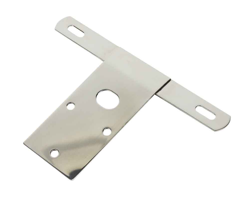 Kentrol 30472 License Plate Bracket for 1976-1986 Jeep CJ5 CJ7 CJ8 - Polished Silver