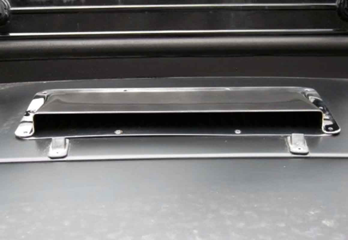 Kentrol 30507 Hood Vent Air Scoop for 1978-1995 Jeep CJ Wrangler YJ - Polished Silver