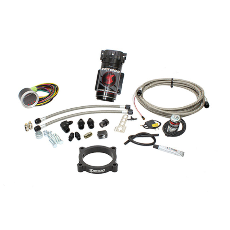 Snow Performance SNO-2132-BRD-T for 11-17 Mustang Stage 2 Boost Cooler Forced Induction Water Inj. Kit (SS Brded Line/4AN Fittings) w/