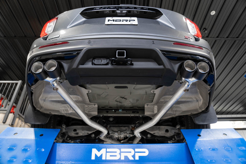 MBRP S5203AL 20-21 Ford Explorer ST 3.0L EcoBoost Dual Rear Exit Axle Back w/ Quad Tip AL Exhaust System - #S5203AL
