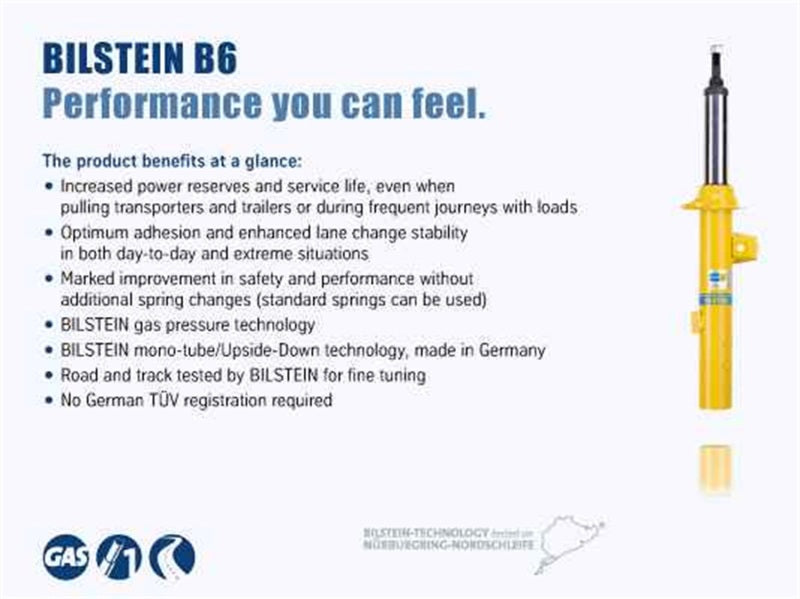 Bilstein 4600 Series 2016-2019 Nissan Titan XD Rear 46mm Monotube Shock Absorber