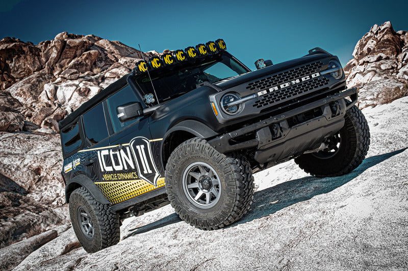 ICON 2021-2026 Ford Bronco, Sasquatch, 2-3in Lift, Stage 3 Suspension System, Tubular, Heavy Rate Rear Springs