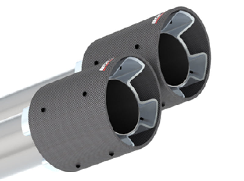 Borla 140821CF 2020 Ford Explorer ST 3.0L V6 2.25in ATAK Exhaust - Carbon Fiber Tips - #140821CF
