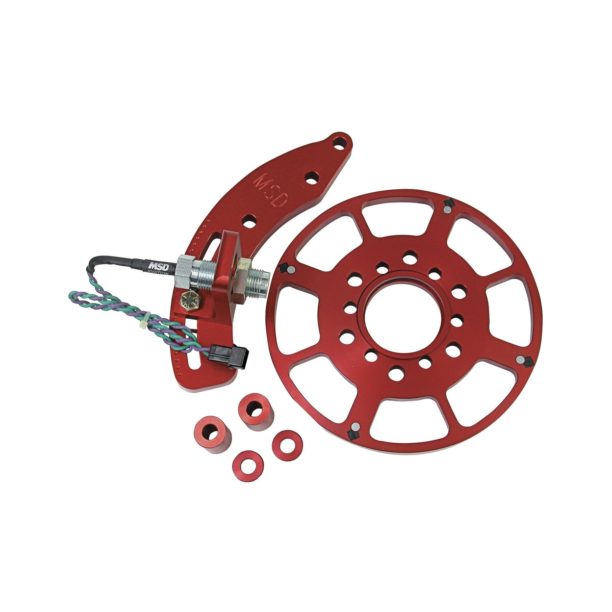 MSD 8615 Crank Trigger Wheel Kit - Flying Magnet - SBC - 8 in.