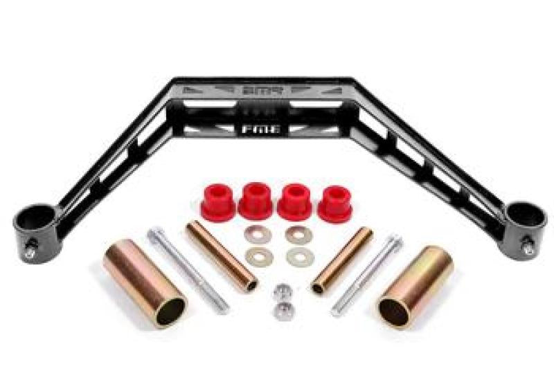 BMR 1979-1993 Ford Mustang Transmission Crossmember TH400 / T-56 - Black Hammertone