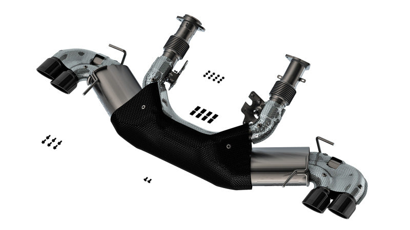 Borla 140841BC 20-23 Chevy Corvette 6.2L V8 AT w/o NPP 3in ATAK Catback Exhaust - Black Chrome Tips - #140841BC
