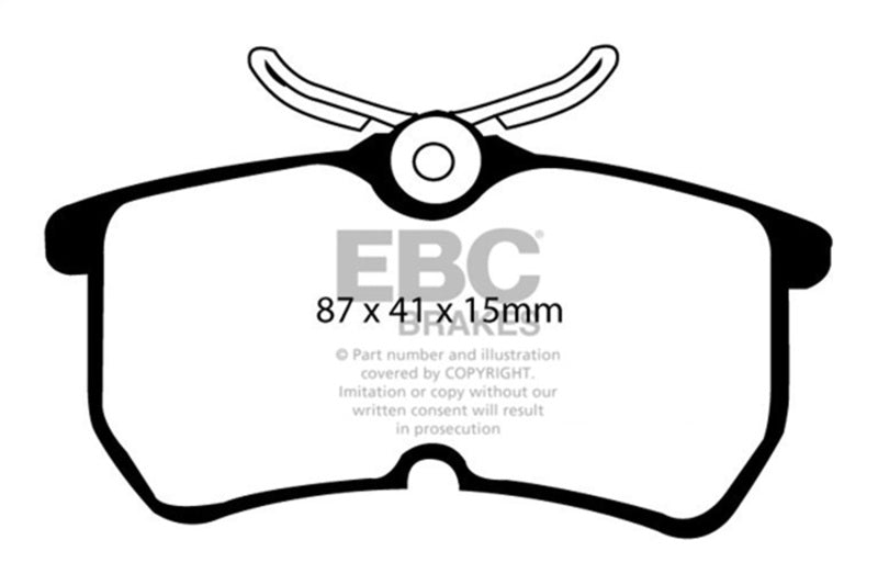 EBC 06-13 Audi A3 2.0T (Girling Rear Caliper) Bluestuff Front Brake Pads DP51517NDX