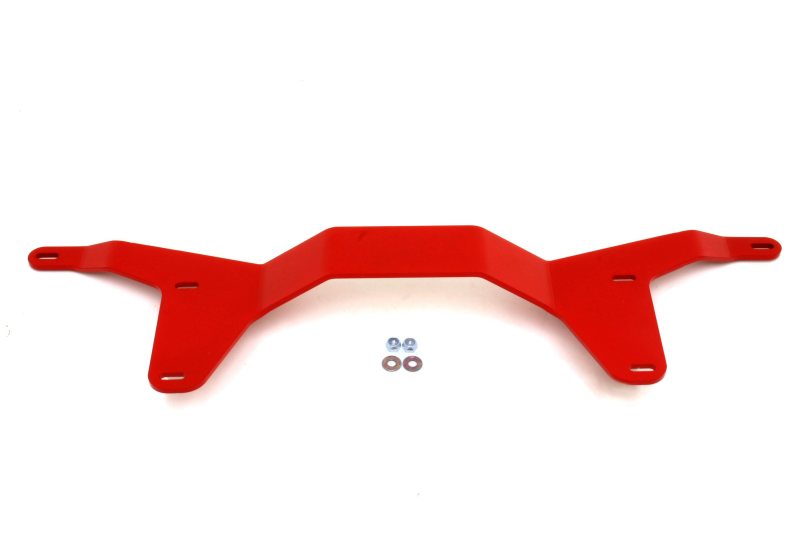 BMR 2005-2014 S197 Mustang Rear Driveshaft Tunnel Brace - Red