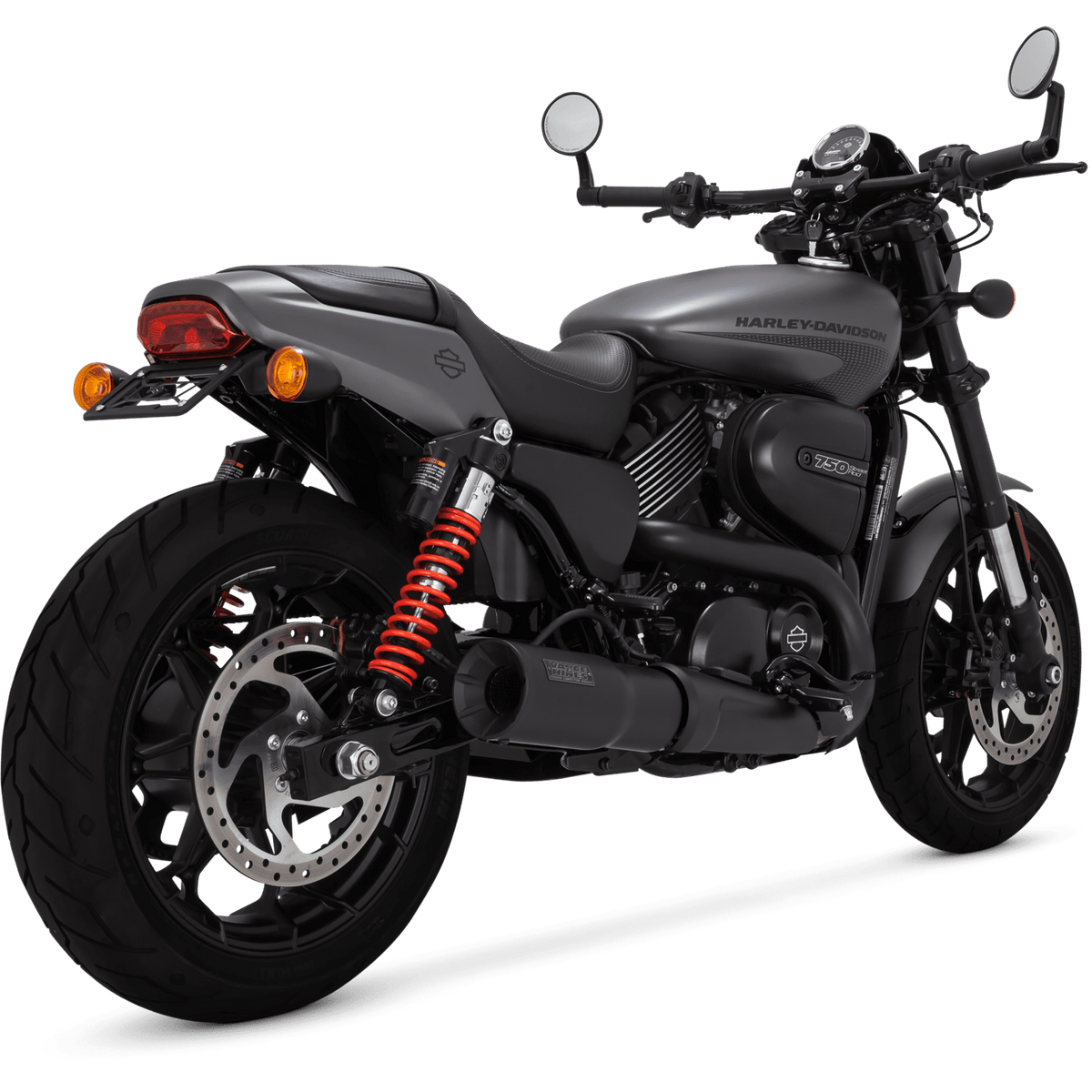 Vance & Hines 47943 Hi-Output Slip-Ons Black for 2017-2020 Harley-Davidson Street
