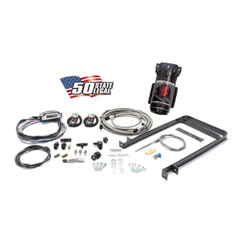 Snow Performance SNO-50100-BRD-T Universal Stage 3 Boost Cooler Water Inj. Kit TD (SS Braided Line/4AN Fittings) w/o Tank