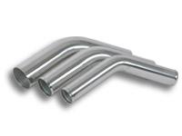 Vibrant 3.5in O.D. Universal Aluminum Tubing (45 degree bend) - Polished