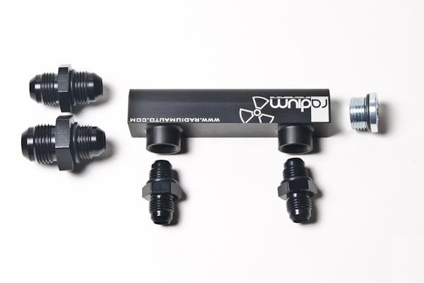 Radium Engineering Bosch Pumps 4 Port Manifold Reuses Check Valves - Universal - #20-0463