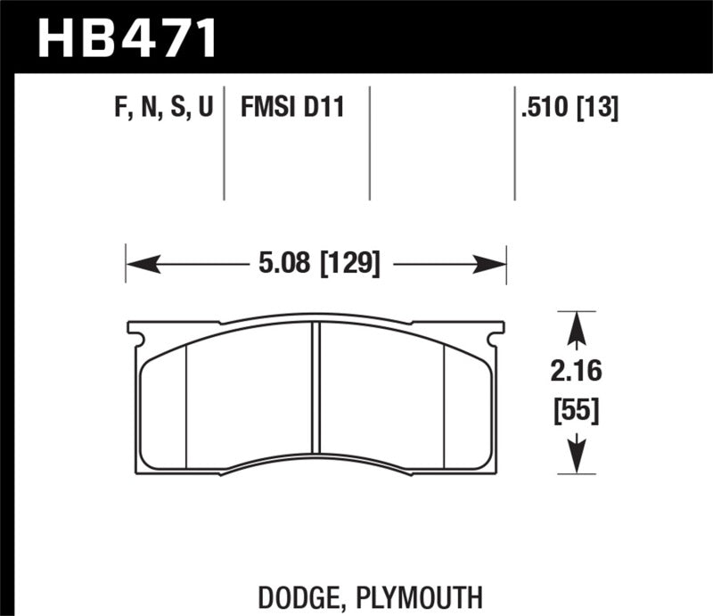 Hawk Disc Brake Pad HFHB471F510