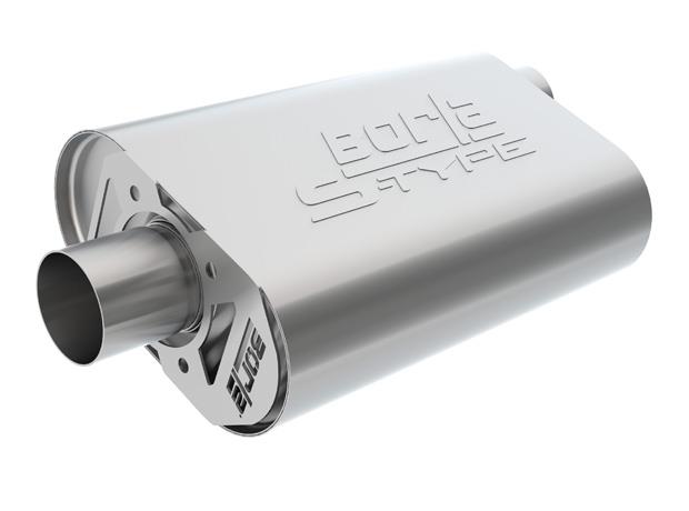 Borla 400947 CrateMuffler LS3 ATAK 2.5in Offset/Offset 14inx4.35inx9in Muffler - #400947