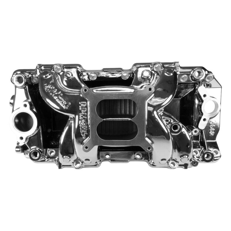 Edelbrock 7562-CP Chevrolet Big Block RPM Air-Gap 2-R Intake Manifold - Chrome Plasma Finish