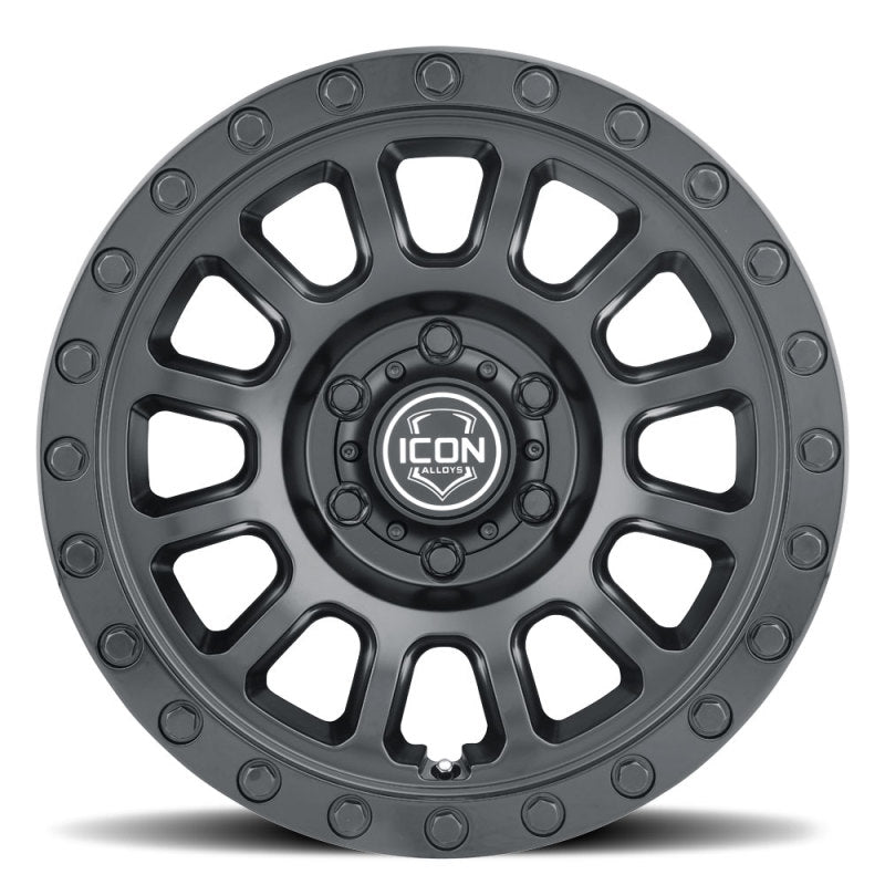 ICON Hulse 17 X 8.5 6 X 5.5 25mm Offset 5.75in BS Silver Machined