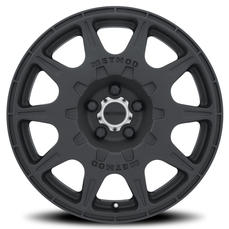 Method MR502 RALLY 17x8 +38mm Offset 5x108 63.4mm CB Matte Black Wheel